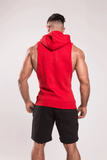 TI Muscle Fit Sleeveless Red Hoodie
